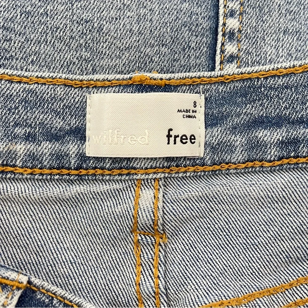 Aritzia Wilfred Free Denim Mini Skirt 8